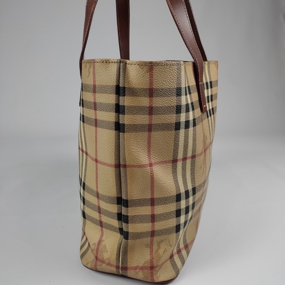 SALE authentic Burberry haymarket Nova check tote - Picture 2 of 8